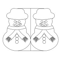 snowman needle case in-out